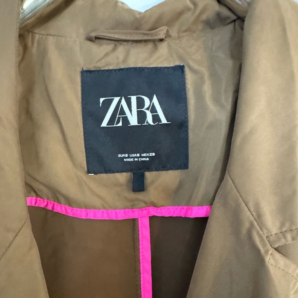 ZARA TRENCH COAT SMALL EUC - Picture 2 of 7